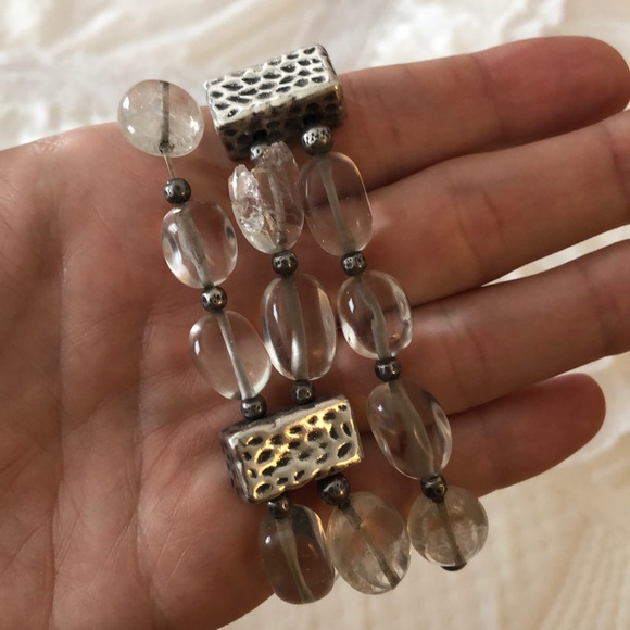 Silpada crystal quartz & sterling bracelet - Picture 3 of 4